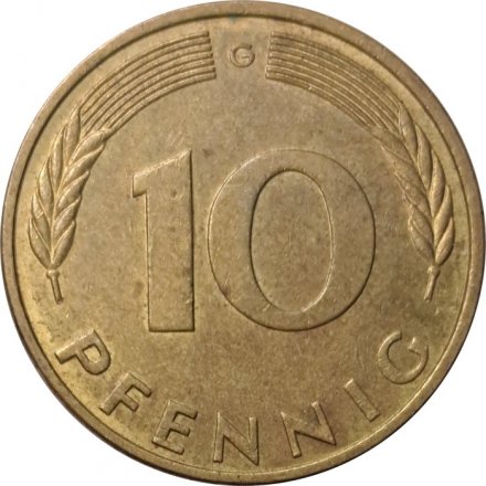 ФРГ 10 пфеннигов 1994 год (G)