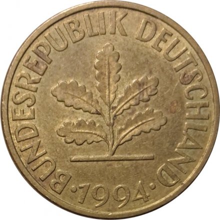 ФРГ 10 пфеннигов 1994 год (G)