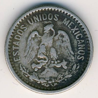 Мексика 20 сентаво 1907 год