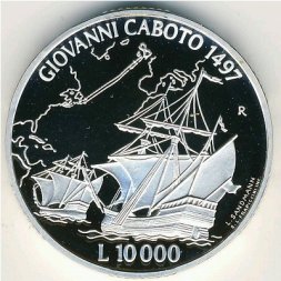 Сан-Марино 10000 лир 1997 год
