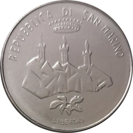 Сан-Марино 100 лир 1986 год - Эволюция технологий. Космический корабль