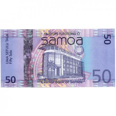 Самоа 50 тала 2008 год - Здание Правительства Самоа в Апиа UNC