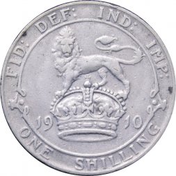 Великобритания 1 шиллинг 1910 год