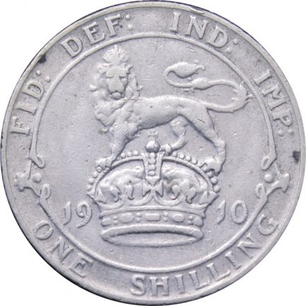 Великобритания 1 шиллинг 1910 год