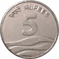 Индия 5 рупий 2008 год - Без отметки монетного двора - Калькутта