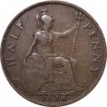 Великобритания 1/2 пенни 1934 год - Король Георг V