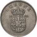 Дания 1 крона 1960 год - Кристиан X