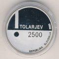 Словения 2500 толаров 2003 год