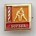 Значок. Борьба. Виды спорта 