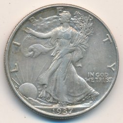 США 1/2 доллара 1937 год