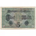 Германия 5 марок 1917 год - F
