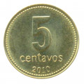 Аргентина 5 сентаво 2010 год