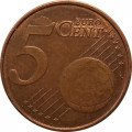 Бельгия 5 евроцентов 2004 год
