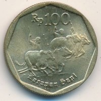 Монета Индонезия 100 рупий 1998 год