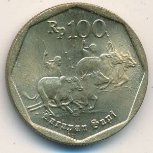 Индонезия 100 рупий 1998 год