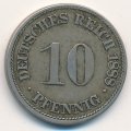 Германия 10 пфеннигов 1888 год (D)