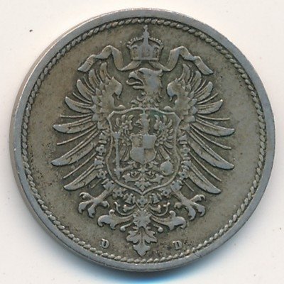 Германия 10 пфеннигов 1888 год (D)