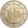 Германия 2 евро 2025 год - 35 лет объединению Германии (D)