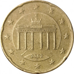 Германия 20 евроцентов 2002 год (D)