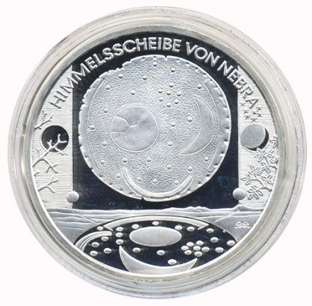 Германия 10 евро 2008 год - Небесный диск из Небры