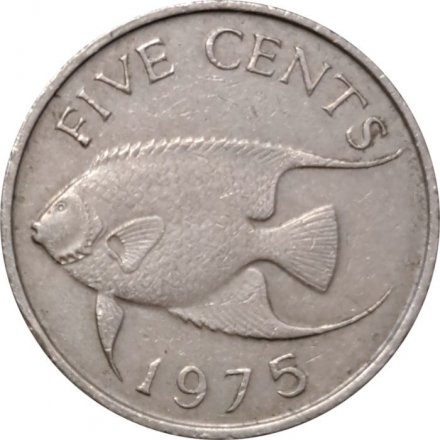 Бермудские острова 5 центов 1975 год