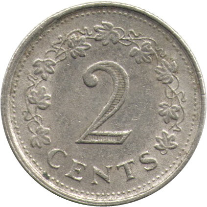 Мальта 2 цента 1977 год - Пентесилея