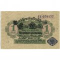 Германия 1 марка 1914 год - синяя печать - XF