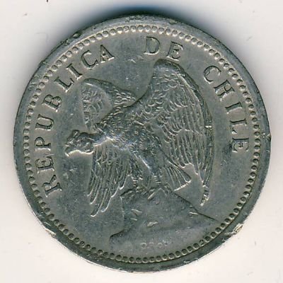 Чили 20 сентаво 1938 год