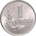 Польша 1 грош 1949 год UNC