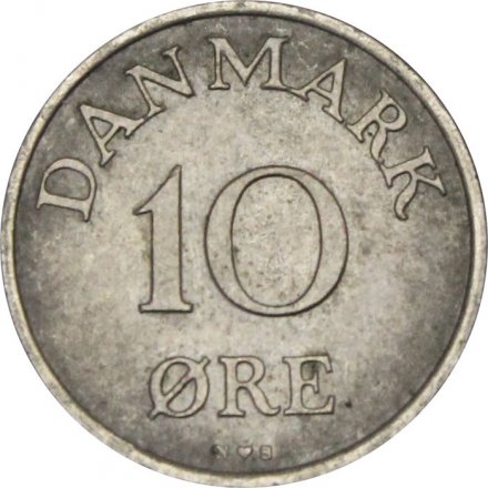 Дания 10 эре 1949 год