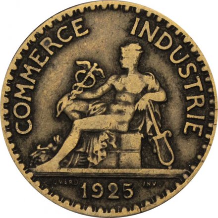 Франция 2 франка 1925 год