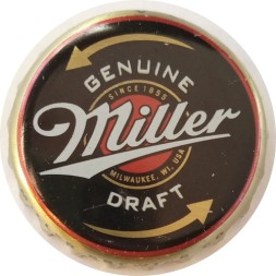 Пивная пробка Россия - Miller Genuine Draft. Since 1855