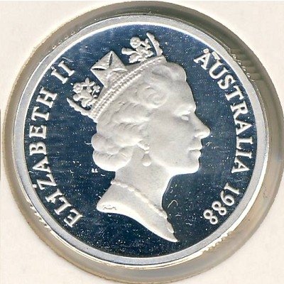 Австралия 2 доллара 1988 год - Абориген (серебро)