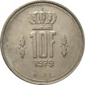 Люксембург 10 франков 1979 год