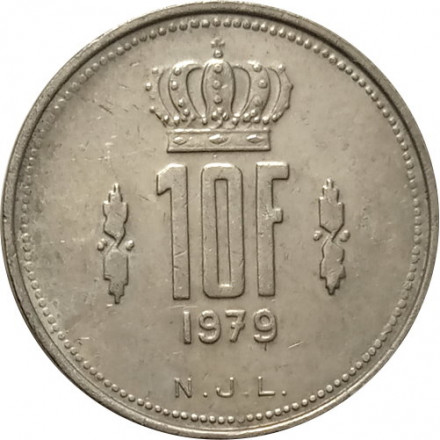 Люксембург 10 франков 1979 год