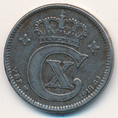 Дания 2 эре 1918 год
