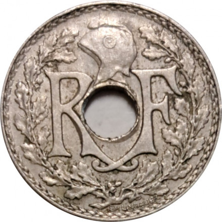 Франция 5 сантимов 1936 год (новый тип)