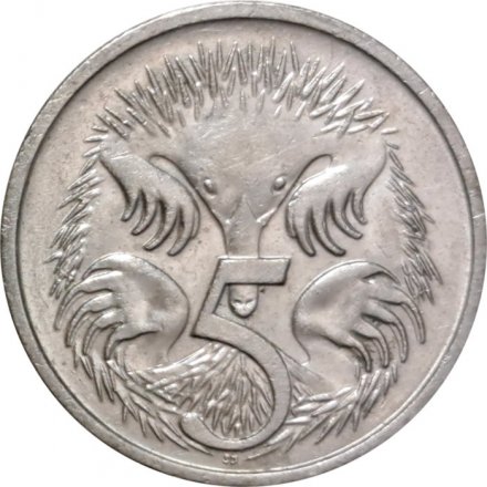 Австралия 5 центов 1993 год - Ехидна
