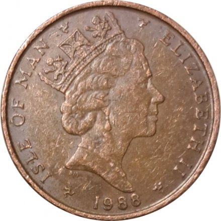 Остров Мэн 1 пенни 1988 год (AD)