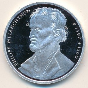 ФРГ 10 марок 1997 год - 500 лет со дня рождения Филиппа Меланхтона (A)