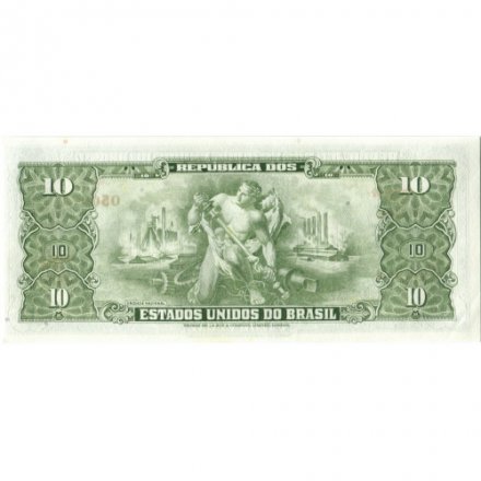 Бразилия 10 крузейро 1962 год - UNC