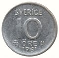 Швеция 10 эре 1961 год - Король Густав VI Адольф (U)
