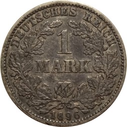 Германия 1 марка 1896 год (отметка монетного двора "E")