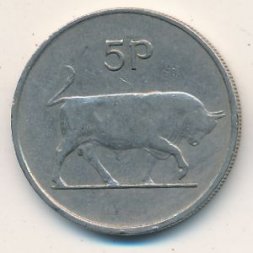 Ирландия 5 пенсов 1969 год