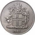 Исландия 10 крон 1967 год - Герб