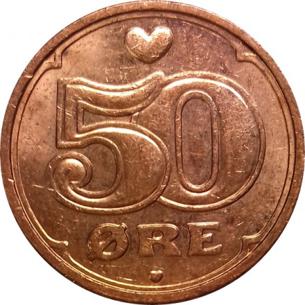 Дания 50 эре 2002 год