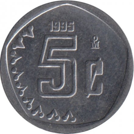 Мексика 5 сентаво 1995 год