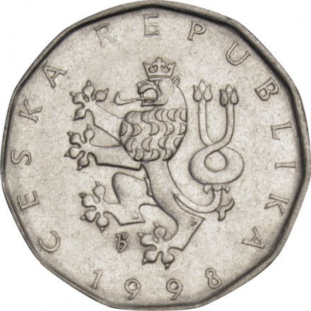 Чехия 2 кроны 1998 год