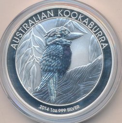 Австралия 1 доллар 2014 год - Кукабара (серебро)