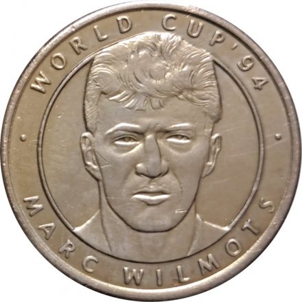 Жетон Бельгия. Marc Wilmots. Марк Вильмотс. World Cup&#039;94. Чемпионат мира по футболу